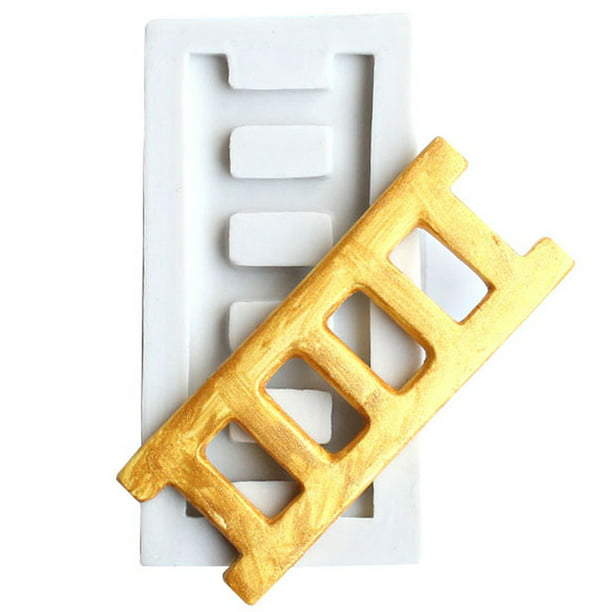 Ladder Fondant Silicone Mold Biscuits Chocolate Mould Cake Decorating TooPTGA 